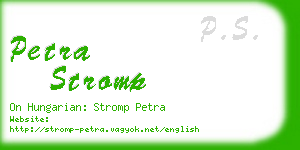 petra stromp business card